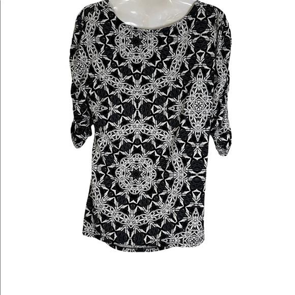 ALFANI Mandala Top Size :Medium SKU: K-21 - Picture 2 of 4
